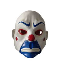 Dark Knight Joker Bank Robber Cosplay Masque en latex Halloween Party Superhero Clown Costume Masque pour adultes