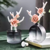 Logo personnalisé 500ml 250ml 100ml Diffuseur de parfum de maison rond et plat Diffuseur de parfum de maison Bouteille en verre vide