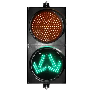 FAMA Traffic 300mm Super Luminosité LED Jaune Clignotant Vert Flèche Sécurité Routière Feu de circulation