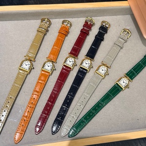 Orologio da Polso al Quarzo di Lusso per Donna, 27mm, Serie Calander <span class=keywords><strong>D</strong></span>, Numeri Romani Retrò, Cinturino in Pelle Multicolore, Impermeabile - Product Image 4