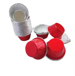 Waterproof Portable Conical Aluminum Foil Cups Disposable Outdoor Travel Barbecue Food Packaging Foil Cups - Product Image 2