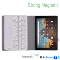 Tablet klavye ve kalem 10 inç tablet kılıfı klavye ile Amazon yangın HD 10 için