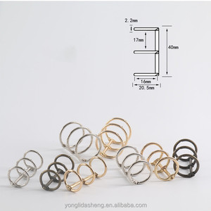 factory price Metal Loose Leaf Ring for notebook calendar loose leaf binding ring 30mm metal binder rings hook for calendar book