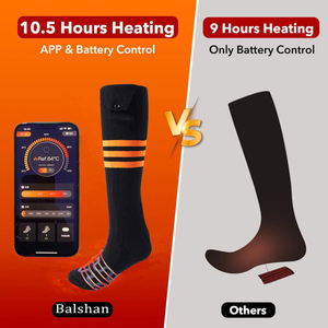 Calcetines Térmicos Recargables Antideslizantes para Esquí y Caza al Aire Libre, con Impresión Digital, Control Inteligente de Temperatura en la Parte Inferior para Niños - Product Image 4