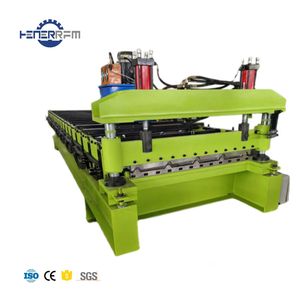 완전 자동 사다리꼴 890 프로필 ibr 지붕 시트 기계 새로운 모터 기어 금속 강철 모양 Tr4 Tr5 롤 성형 기계 - Product Image 1