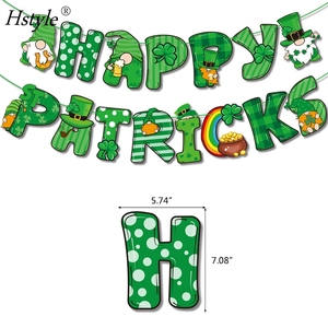 <span class=keywords><strong>Happy</strong></span> St Patricks Day Dekorationen mit <span class=keywords><strong>Happy</strong></span> St Patricks Papier Banner Latex Luftballons Cake Toppers Irish Holiday Supplies E3225 - Product Image 5
