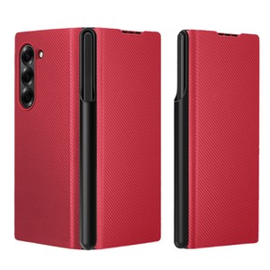 จำหน่ายข้ามพรมแดน Samsung Fold ลด 40% โทรศัพท์พับได้พร้อมช่องใส่ปากกา TPU เคสหนังบางเฉียบ ขายตรงจากโรงงาน - Product Image 5