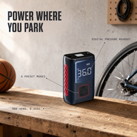Compresseur d'air portable sans fil 815 pour pneus de voiture, 70W avec tuyau, pompe à air numérique 2000mAh pour voiture, moto, vélo, ballon
