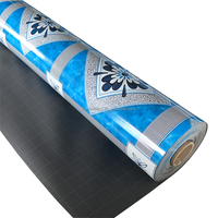 Revestimientos de Suelo de Diseño Clásico, Rollo de Suelo Vinílico Impermeable de PVC
