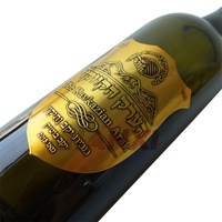 Autocollants métalliques en relief autocollants personnalisés, impression personnalisée, étiquettes en aluminium imprimées pour bouteilles de vin rouge et de parfum