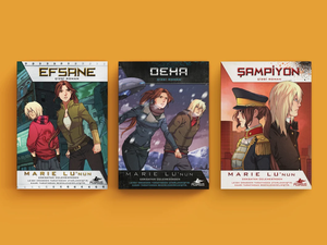 การ์ตูนมังงะอเมริกันและญี่ปุ่น พิมพ์แบบกำหนดเองขนาด A5 เข้าเล่มแบบเย็บกี่  พิมพ์บนกระดาษการ์ดแฟนซี  มีจำหน่ายตามความต้องการ - Product Image 3