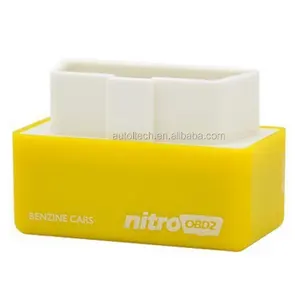 2022 Yellow NitroOBD2 Benzine Performance Car Chip Tuning Box OBD ECU Flash Tool For Benzine (Gasoline) Cars Power Increase 35%