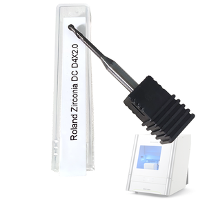 Fresa per Fresatrice Roland, Durevole, con Rivestimento Diamantato DC per Laboratorio Dentale, per Fresatura di Blocchi Metallici CAD/CAM, 1 2 0.6 0.8 mm - Product Image 4