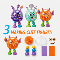 Set de Manualidades DIY para Crear un Tablero de Historias de Exploración Espacial con Temática de Astronautas, Planetas y Cohetes, con Pompones para Hacer Muñecas, para Aula o Preescolar