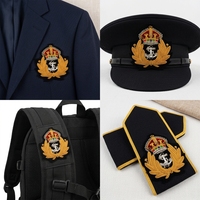 Écussons personnalisés en gros avec logo, épingle de sûreté et broderie, badges durables en PVC pour souvenirs d'entreprise et usage mode