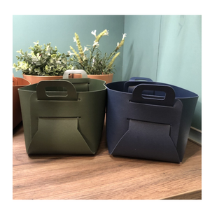 ตะกร้าเก็บของทำจากหนังทรงสี่เหลี่ยมสำหรับใช้ในห้องครัวและห้องน้ำ - Product Image 5