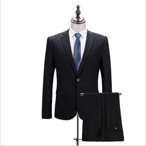 All'ingrosso abiti da uomo di colore nero per matrimonio 2 pezzi Set da uomo <span class=keywords><strong>tuta</strong></span> da jogging Set formale da uomo - Product Image 2
