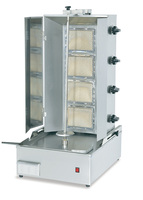 Machine à shawarma au gaz à 4 brûleurs pour comptoir, avec porte, durable et conservant la chaleur, Campbon.ZH-91A