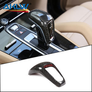 Cache de commande de vitesses pour console centrale <span class=keywords><strong>Porsche</strong></span> Cayenne 2018-2020 en fibre de carbone véritable, léger et luxueux, accessoire intérieur - Product Image 6