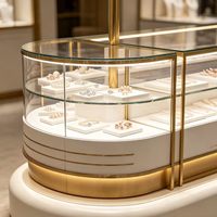 Vitrine à bijoux GZowin avec éclairage LED - Légère, durable, écologique, recyclable, imperméable, personnalisable, de haute qualité, portable