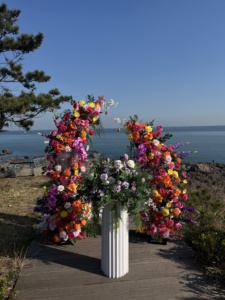 Nouvelle Arrivée Vente Chaude Traditionnelle Moderne Arche De Mariage Arrangement Floral Artificiel Toile De Fond avec Faux Roses Roses - Product Image 3