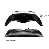 Lampe UV LED Professionnelle pour Ongles 120W, Séchoir à Gel Rapide avec 4 Minuteries pour Manucure DIY