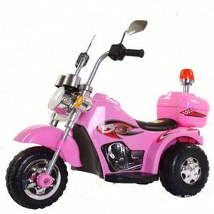 Kids Electric Harley-Style Motorcycle Bench Ride-On Toy Stainless Steel 3-Wheel Lightweight Durable Rechargeable Boys Off-Road - Product Image 1