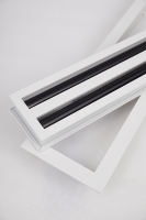 Grille de ventilation, noyau amovible en aluminium, diffuseur d'air linéaire à fentes, grille de ventilation pour plafond et mur