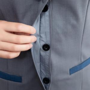 Vente en gros de logo personnalisé gris hôtel couleur unisexe domestique entreprise nettoyant uniforme maison tenue uniforme du personnel - Product Image 4