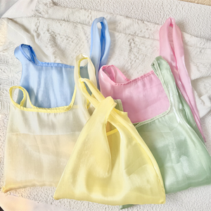 Best Selling Reusable Grocery Bag with logo Custom <b>Printed</b> Logo Oversize <b>Extra</b> <b>Large</b> Size Organza Shopping Tote Bag - Product Image 1