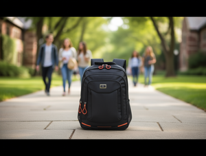 Zaino da uomo in nylon impermeabile 20-35L per tutte le stagioni, tracolla arcuata, maniglia staccabile, tasca interna con cerniera - Product Image 2