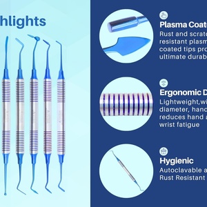 Dental Amalgam Filling Instrument Composite Shaper Carver Burnisher and Plugger Composite Filling Instruments <b>Kit</b> - Product Image 3