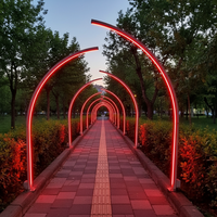 Lampe solaire LED pour jardin extérieur à prix compétitif, durable, rouge, pour allée, décorative