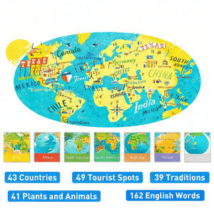 Rompecabezas <span class=keywords><strong>de</strong></span> Mapa del Mundo <span class=keywords><strong>de</strong></span> 100 Piezas, Juguete Educativo <span class=keywords><strong>de</strong></span> Geografía para Niños con Estuche <span class=keywords><strong>de</strong></span> Transporte para Niños y Niñas <span class=keywords><strong>de</strong></span> 3 Años en Adelante - Product Image 2