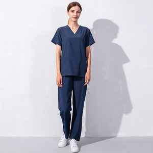 42021 nouvelle conception personnalisée de haute qualité gommages uniforme prix de gros fermeture éclair gommage ensembles respirant gommages uniformes - Product Image 3