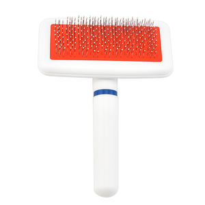 Peigne démêlant auto-nettoyant rapide, portable et simple, en acier inoxydable, durable, à dents douces, outil de toilettage pour animaux de compagnie - Product Image 2