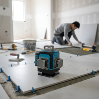 Niveau laser vert industriel 12/16 lignes, portable et compact, pour la mesure et le marquage en extérieur et en intérieur