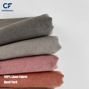 Tissu en <span class=keywords><strong>lin</strong></span> pur certifié OEKO-TEX 100, doux, respirant, matière naturelle en <span class=keywords><strong>lin</strong></span> pour robes, chemises, vêtements, teinture unie - Product Image 1