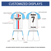 Personnalisez les maillots de football pour hommes en ligne, conception gratuite, entièrement personnalisés, 100% polyester, écologiques, séchage rapide, respirants