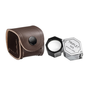 Professional Folding 20.5mm Jewelers Loupe 10x 15x 20x <strong>Triplet</strong> Diamond Magnifying <strong>Lens</strong> - Product Image 6