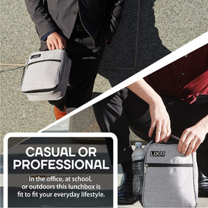 Original espacioso aislado almuerzo refrigerador bolsa de mano para adultos hombres y mujeres para el almacenamiento de alimentos - Product Image 4