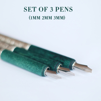 Stylo en métal avec manche en bois, acier inaltérable, pointe acérée, bord dur, Qalam utilisé pour la calligraphie anglaise, arabe, islamique, ourdou
