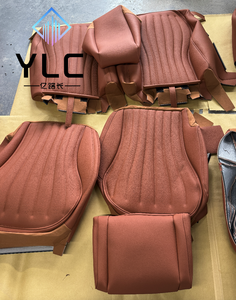 <span class=keywords><strong>Housse</strong></span> de siège de voiture en cuir NAPPA bordeaux de luxe pour sièges Benz - Product Image 6