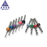 Outil de découpe CNC OEM, foret micro en carbure poli de 0,05 mm à 3,175 mm, queue de 3,175 mm pour PCB