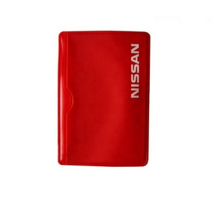 Tre tasche rosso di plastica in PVC titolare della carta per biglietti da visita - Product Image 3