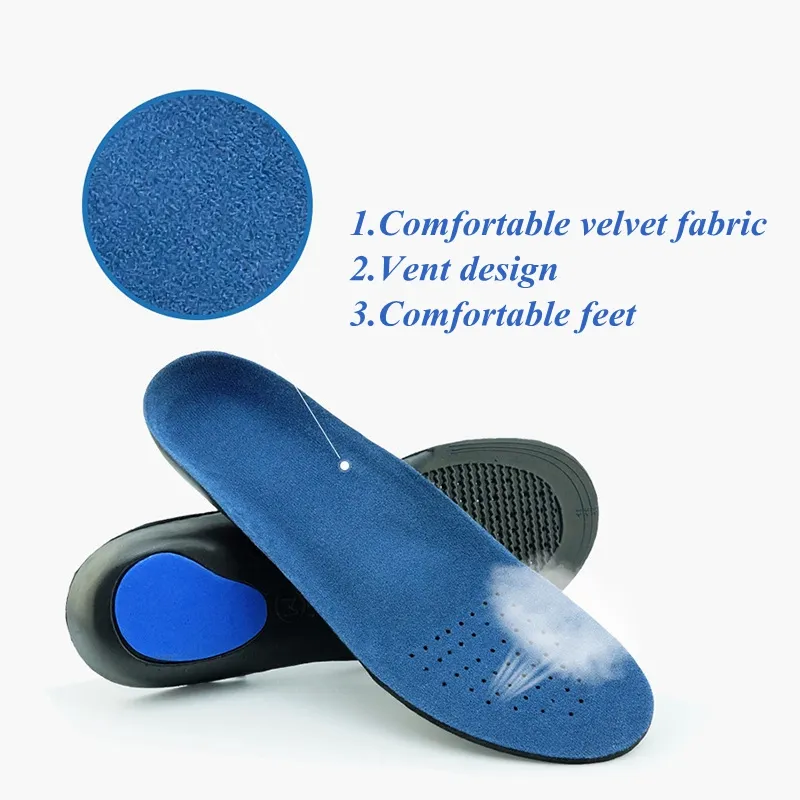 Palmilhas ortopédicas removíveis, palmilhas ortopédicas de correção para pés, suporte para sapatos unissex e feminino, almofada para tênis sola de eva