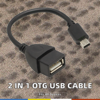 Adaptateur d'alimentation OTG Micro USB DC 2-en-1 pour ordinateur portable - Neuf, prise universelle avec câble Y mâle-femelle 5 broches