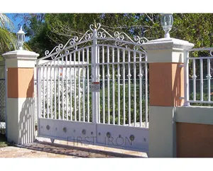 Дом главный вход пульт дистанционного управления авто раздвижные кованые ворота дизайн