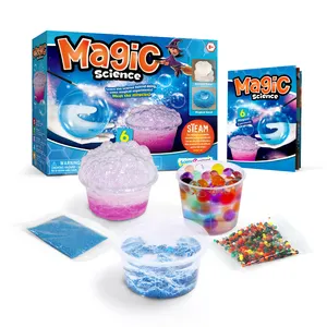 Детский подарок унисекс, волшебная игрушка для научных экспериментов, 6 видов игр, пузырьки, мгновенный Снежный цвет, расщепленные бусины, круглая Хрустальная почва