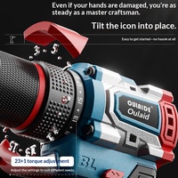 Perceuse-visseuse sans fil YC 21V Brushless, diamètre de perçage max. 13 mm, couple 95 Nm, mandrin 1/2, vitesse variable, style pistolet, Lithium-Ion